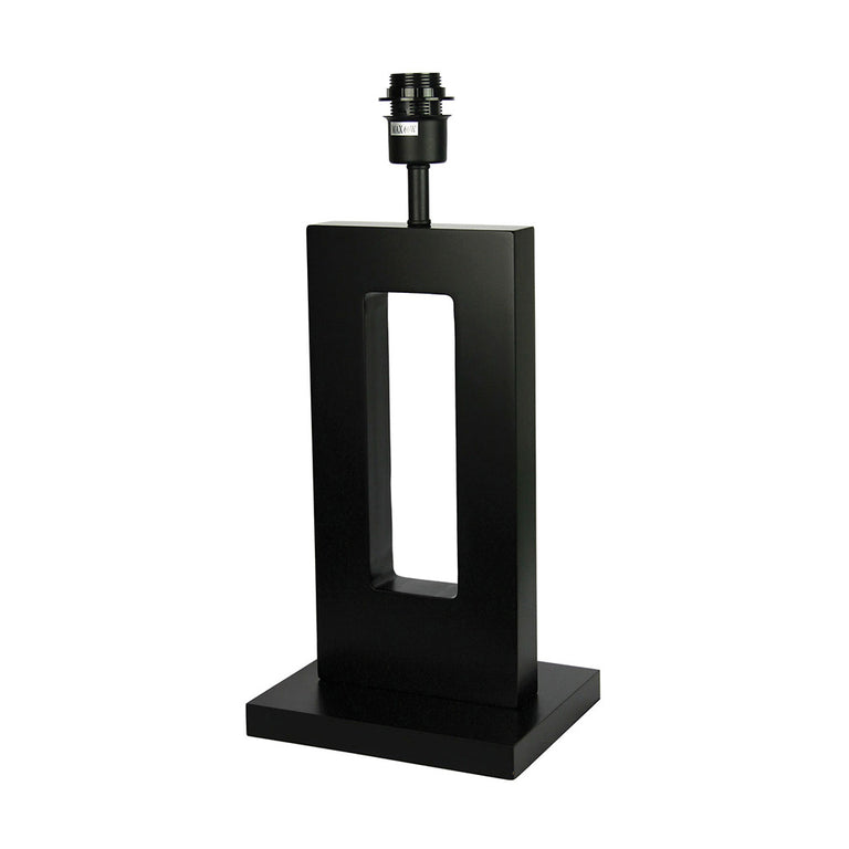 Habitat Dark Steined Table Lamp Walnut Base Only - OL97934WN