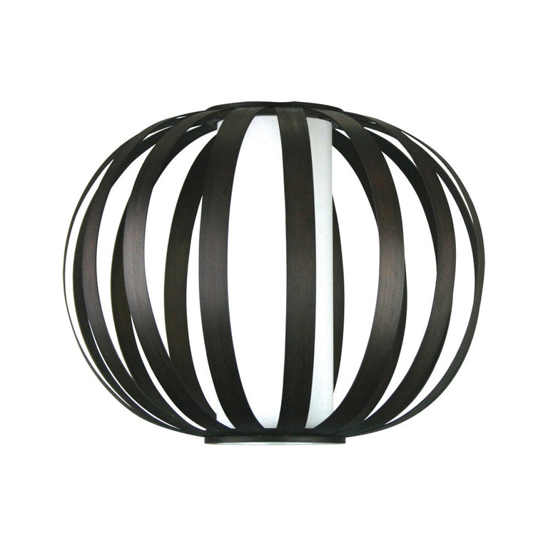 Buco 380mm Slated-Cane Shade Brown - OL2705BR