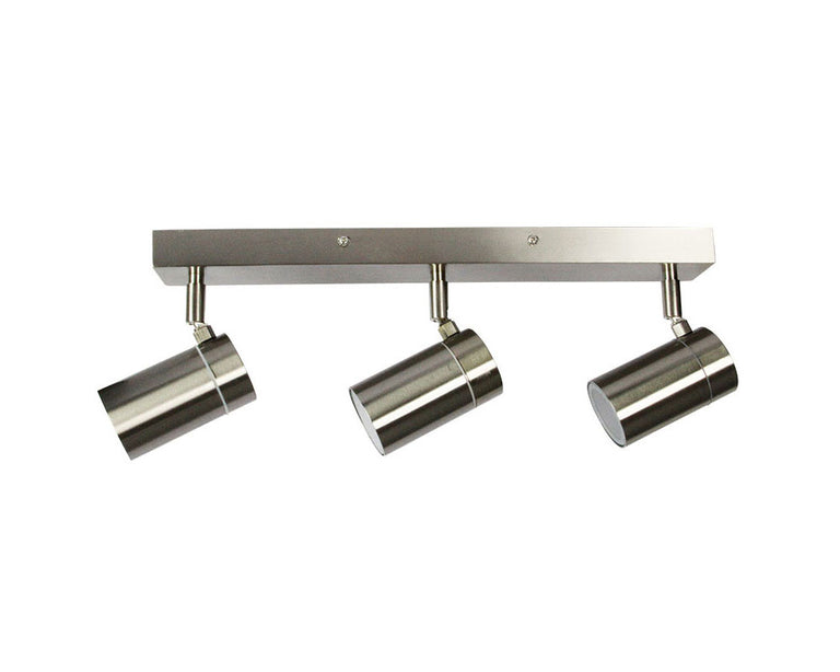 Zeta 3 Light 240V GU10 Adjustable Spotlight Stainless Steel - OL7774/3SS