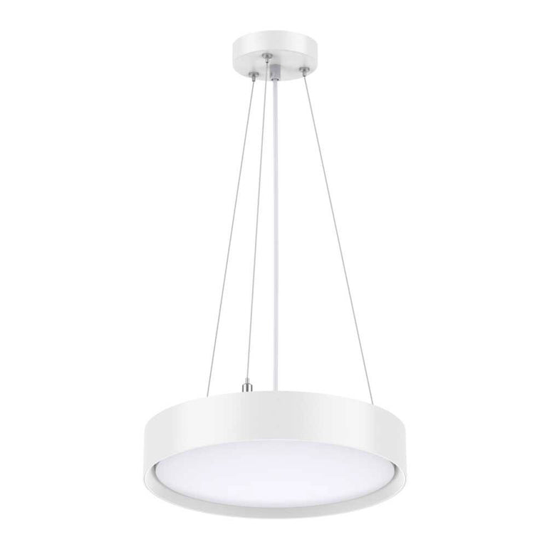 Decord 24W LED Dimmable Pendant White / Tri-Colour - SL2112/30TC/WH + SL2112SPK/WH