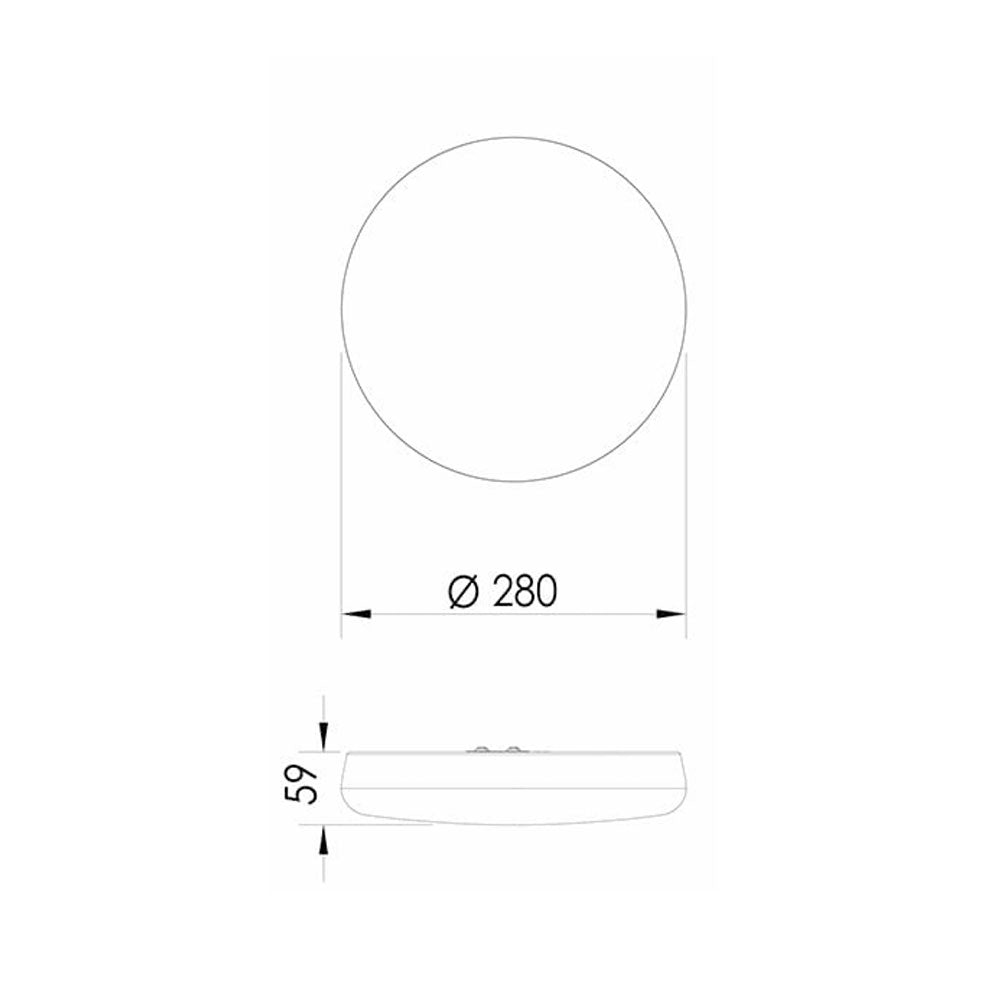 Junee 17W / 24W LED Oyster White / Tri-Colour - SL2116/30TC/DP