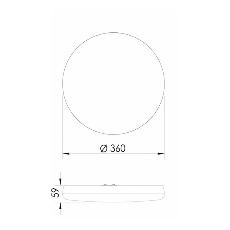 Junee 21W / 30W LED Oyster White / Tri-Colour - SL2116/40TC/DP