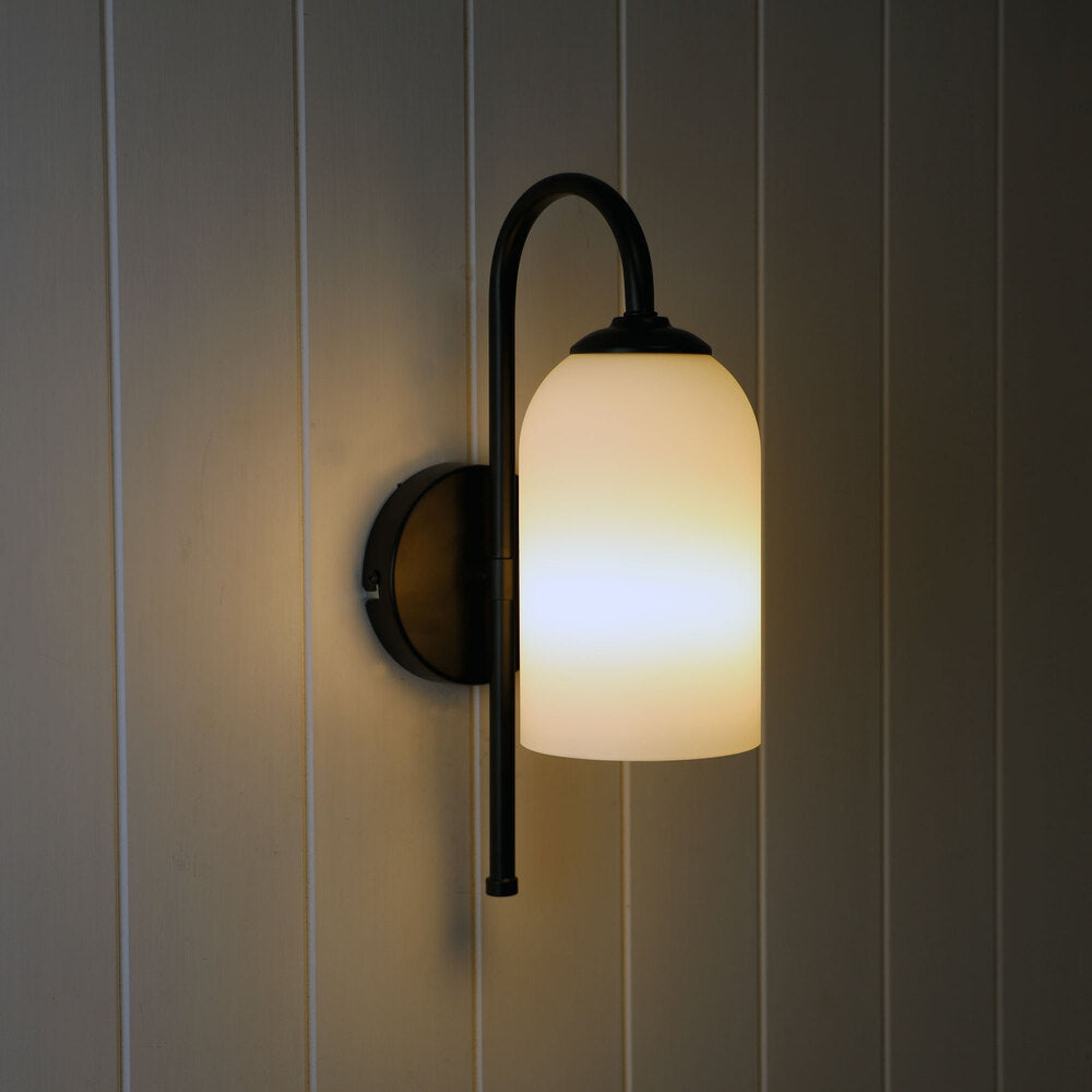 Arlington Wall Light Black / White - SL63311BK