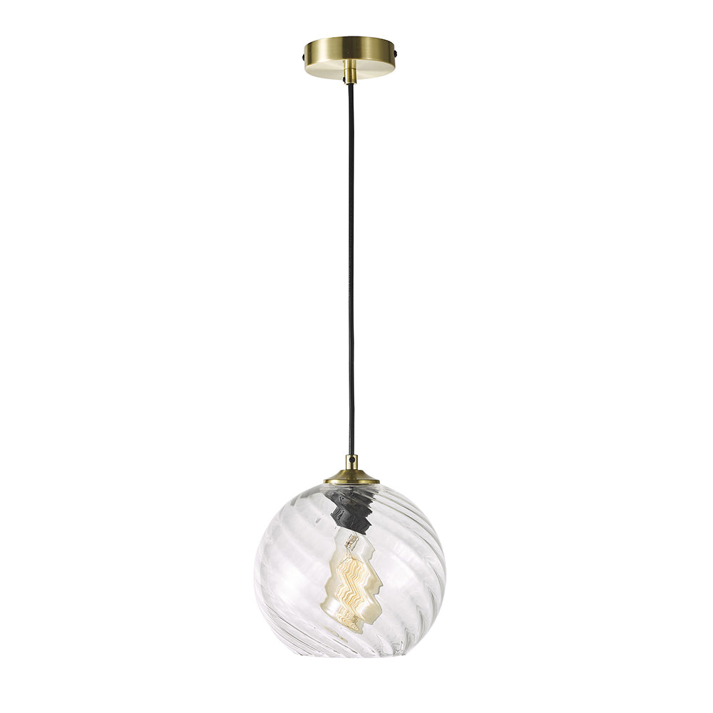 Twist.20 1 Light Pendant Brushed Brass - SL63871CL