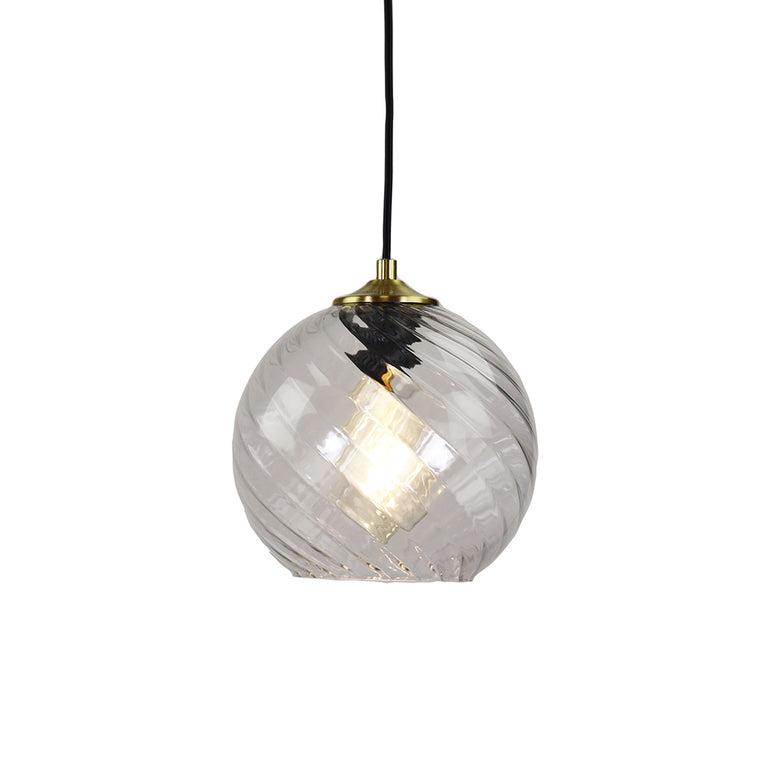 Twist.20 1 Light Pendant Brushed Brass - SL63871CL