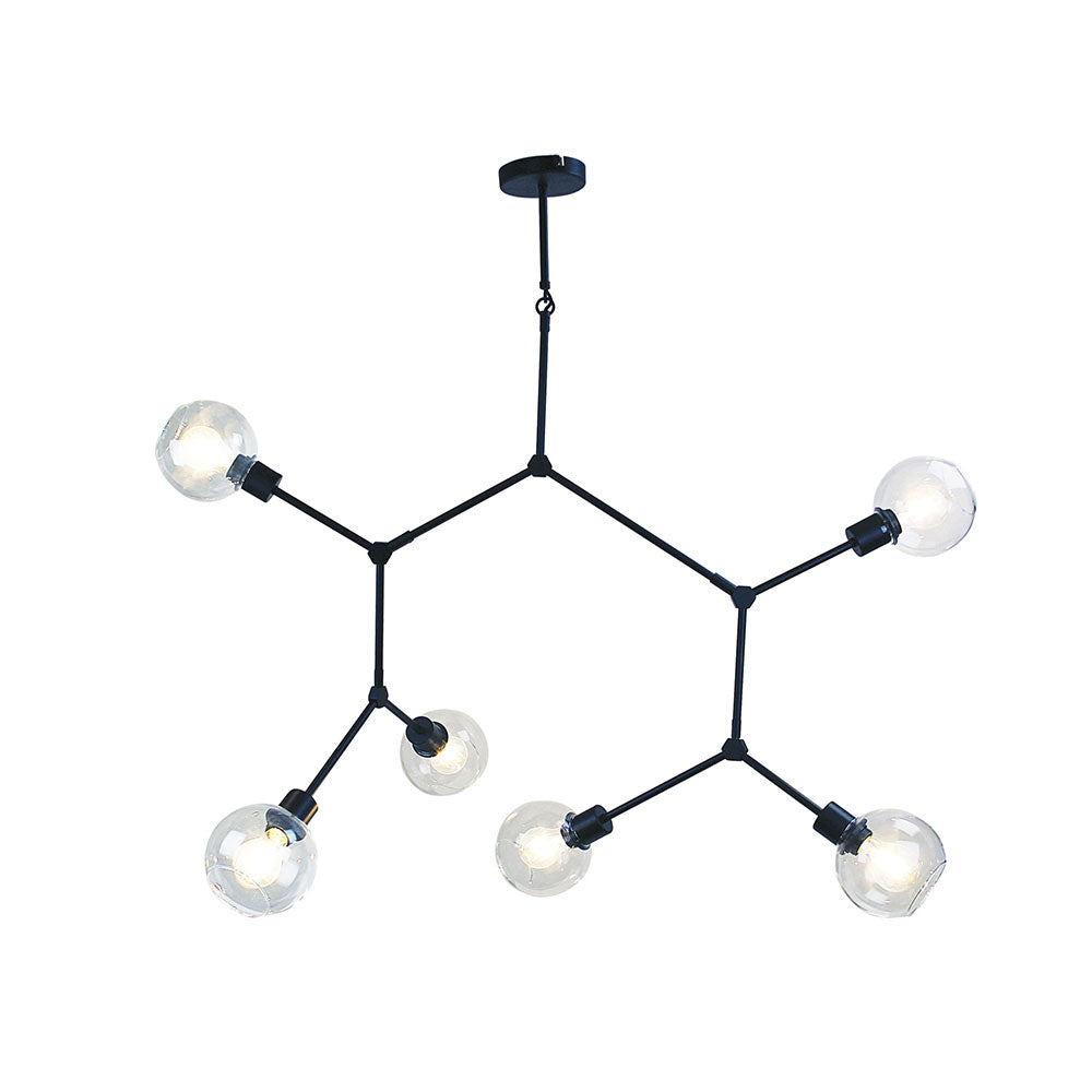 Padua 6 Light Pendant Matt Black - SL64680/6BK