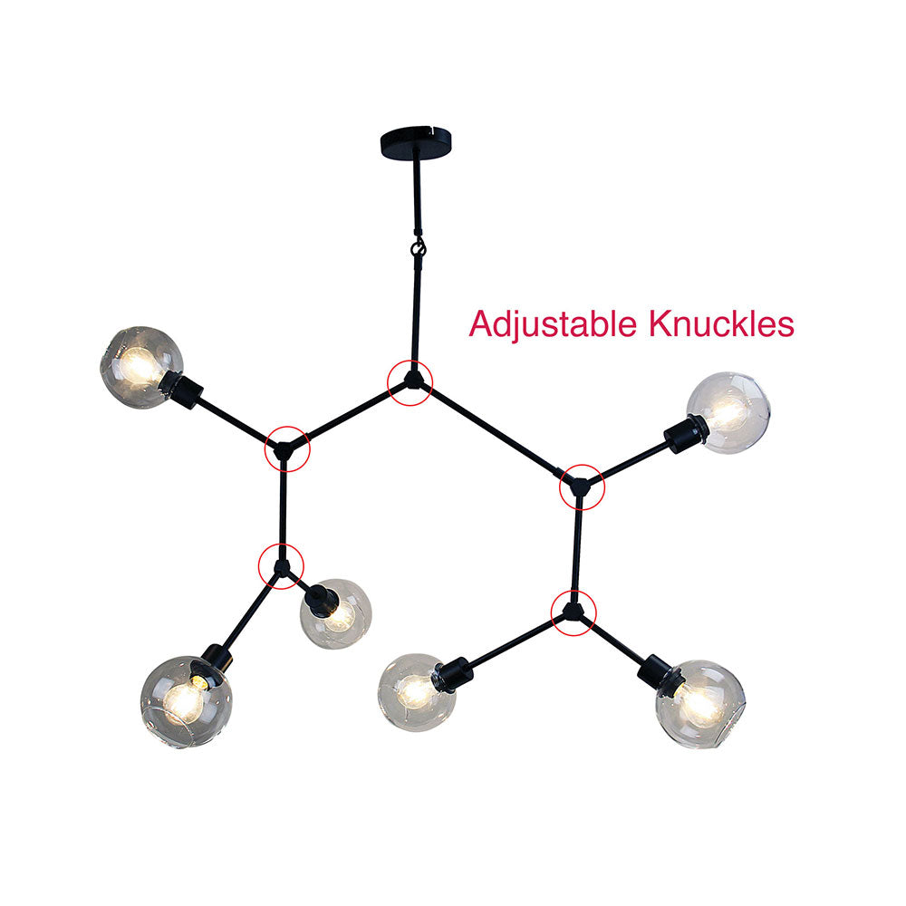 Padua 6 Light Pendant Matt Black - SL64680/6BK