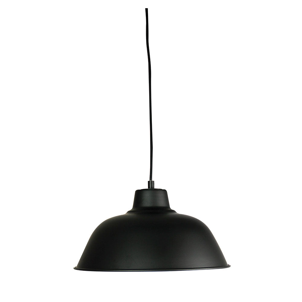 Forge 300mm Retro Industrial Pendant Black - SL64730BK