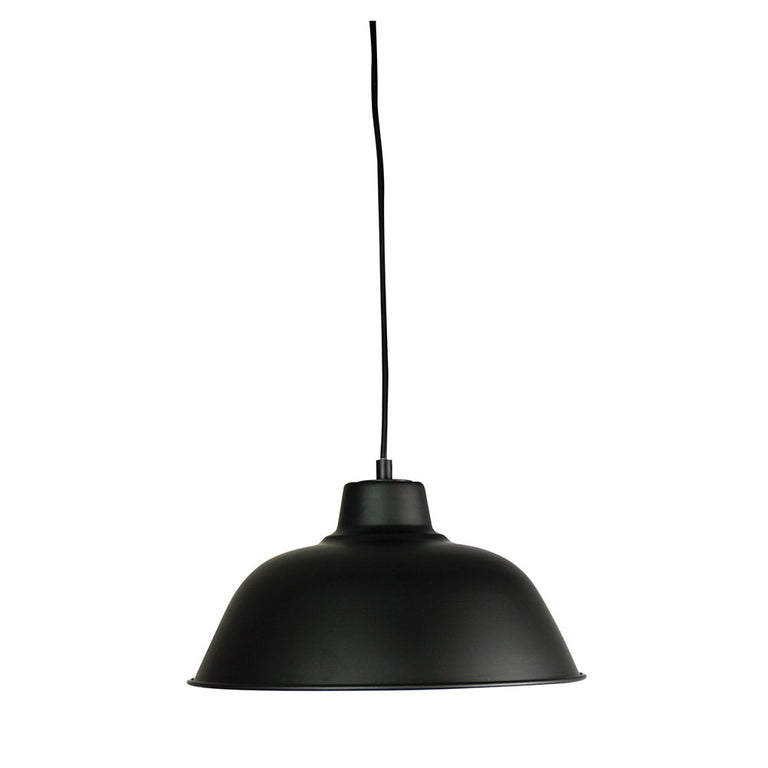 Forge 300mm Retro Industrial Pendant Black - SL64730BK
