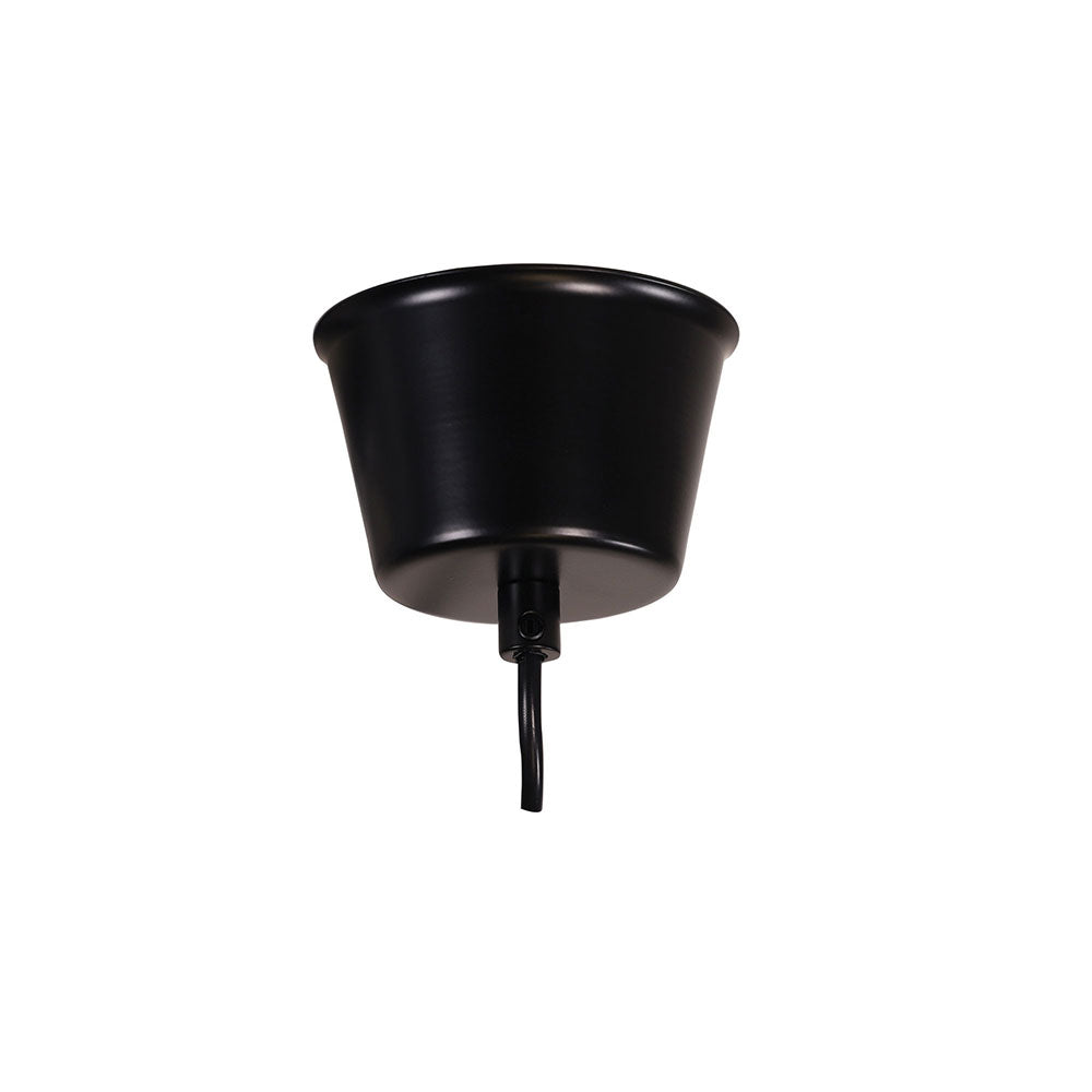 Forge 300mm Retro Industrial Pendant Black - SL64730BK