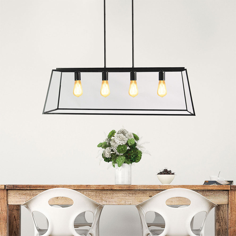 Eaton.100 4 Light Pendant Black - SL64904BK