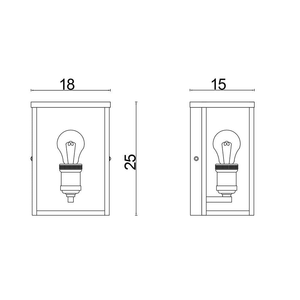 Oakland Wall Light Brushed Chrome - SL64908BC