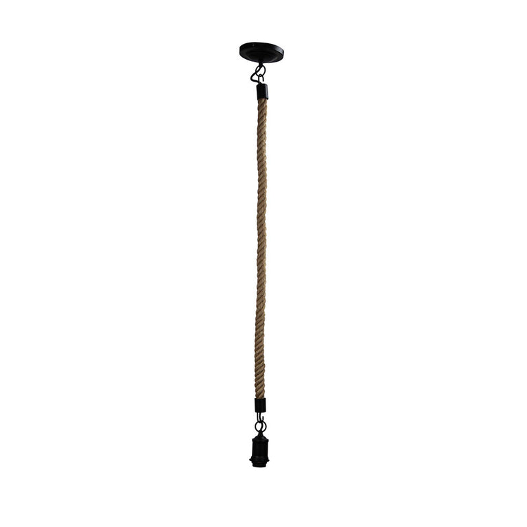 Rope 1200mm 1 Light Ceiling Light Suspension - SL65011BK