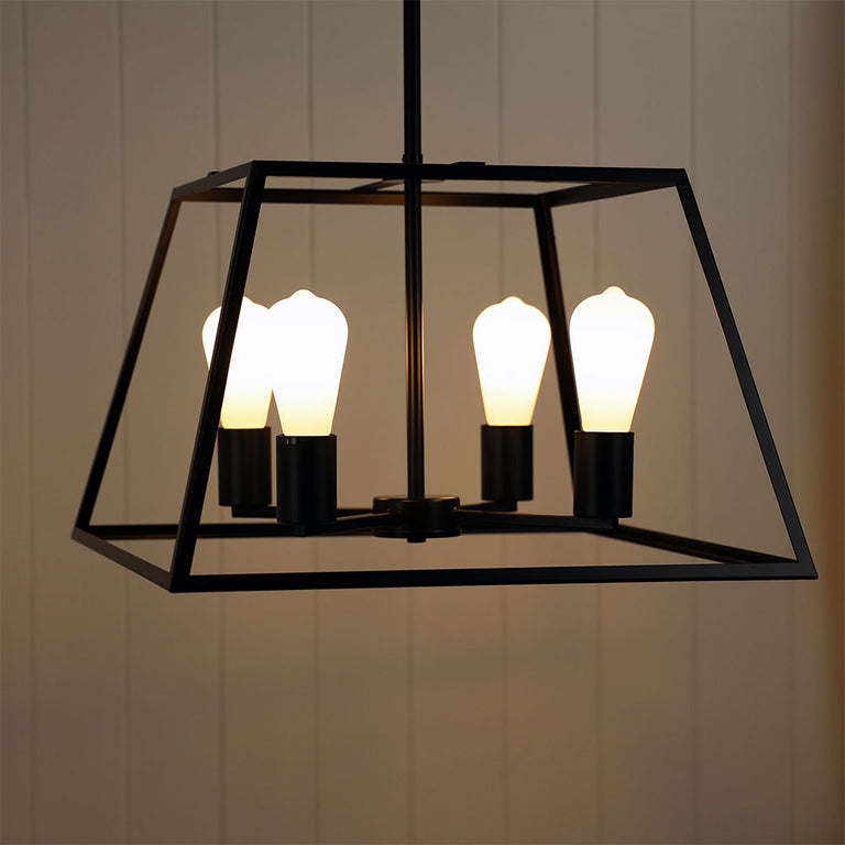 Southport 48 4 Light Contemporary Pendant Black - SL66904BK
