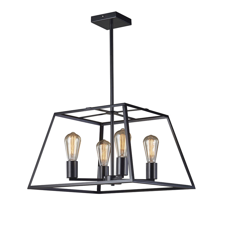 Southport 48 4 Light Contemporary Pendant Black - SL66904BK