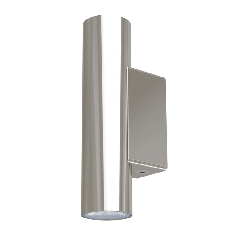 New Bronte 2 x 3W Up / Down LED Wall Pillar Light 316 Stainless Steel / Tri-Colour - SL7022TC/SLS