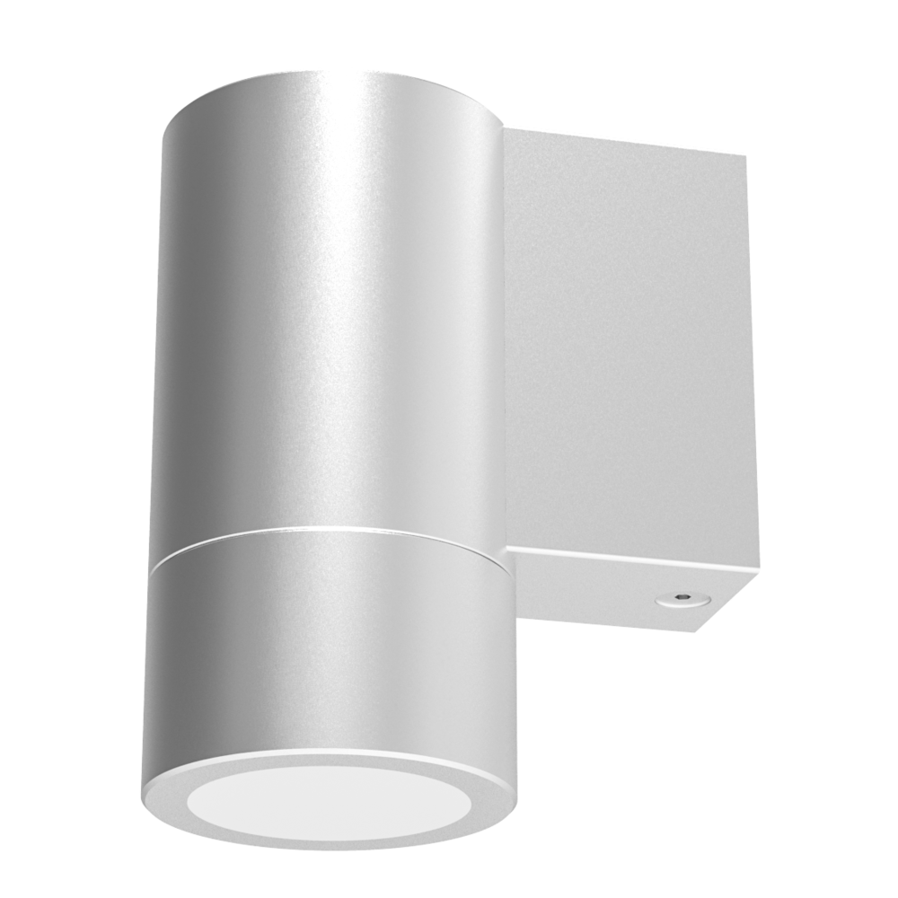 New Bondi 240V Fixed LED Wall Pillar Light Anodised Silver - SL7221GU AS
