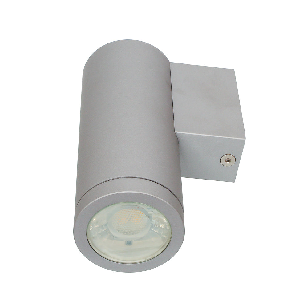 New Bondi II 6W LED Fixed Wall Pillar Spot Light Silver / Warm White - SL7223WW/SL