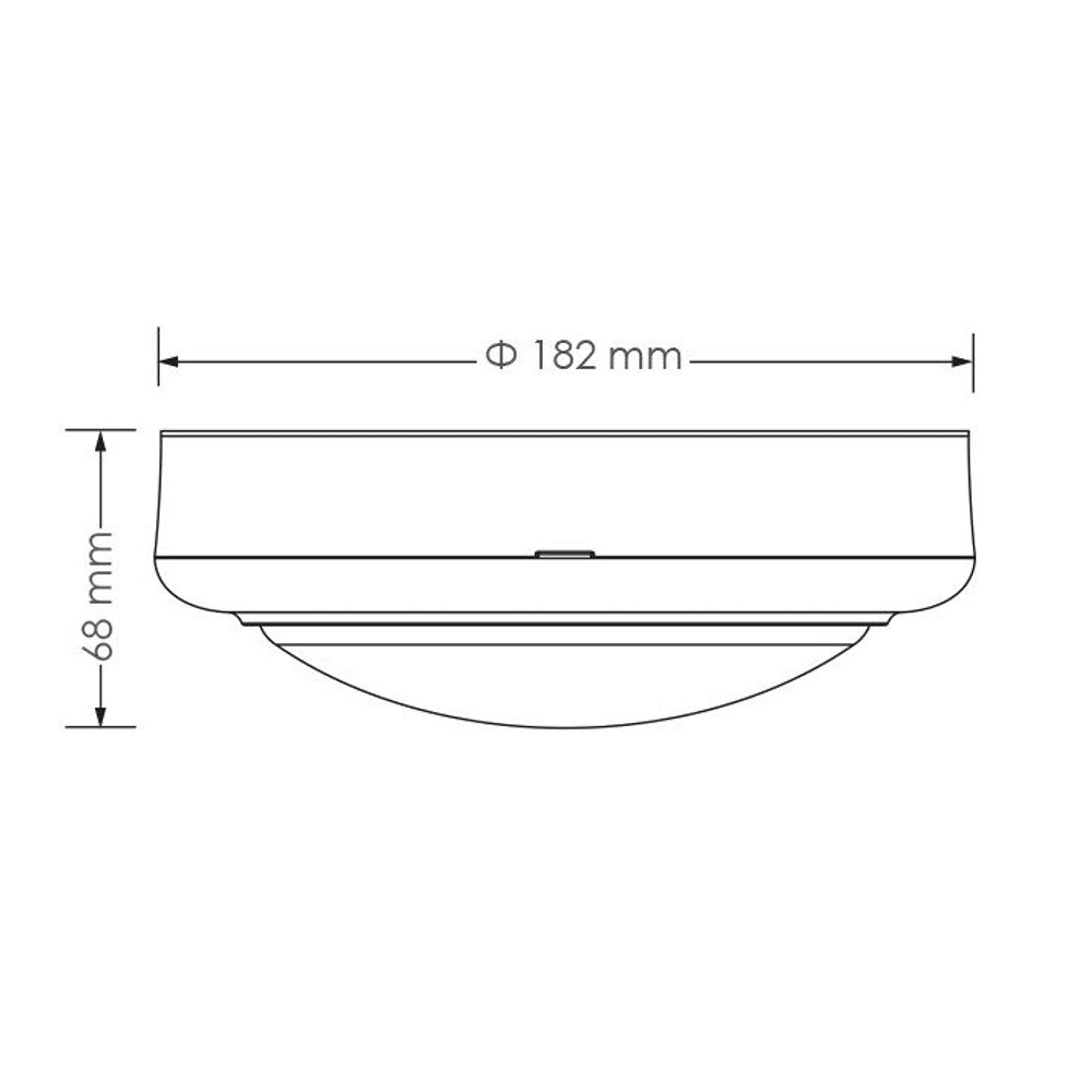 High Output 15W LED Round Bunker White / Tri-Colour - SL7272TC/WH