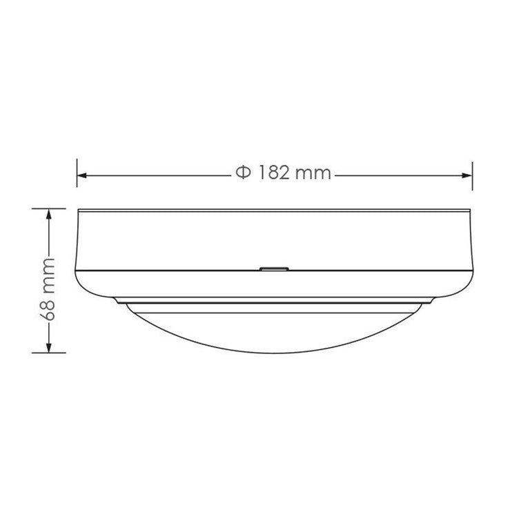 High Output 15W LED Round Bunker Black / Tri-Colour - SL7272TC/BK