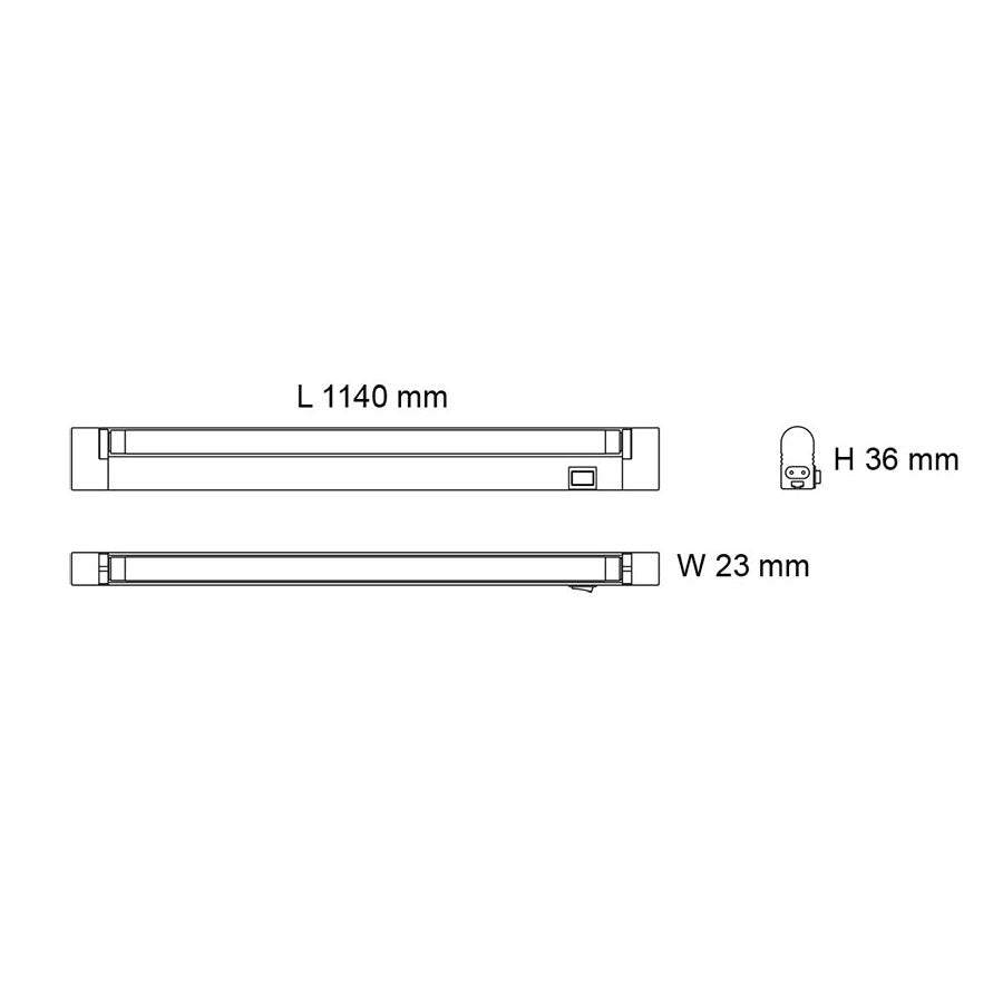 Seamless Slimline 18W Linkable LED Linear White / Tri-Colour - SL9706/1140TC