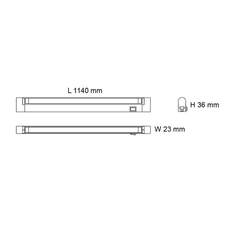 Seamless Slimline 18W Linkable LED Linear White / Tri-Colour - SL9706/1140TC