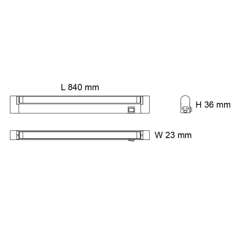 Seamless Slimline 13W Linkable LED Linear White / Tri-Colour - SL9706/840TC