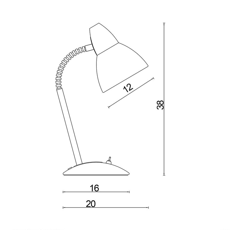 Trax Classic Gooseneck Task Lamp Satin Brass - SL98401SB