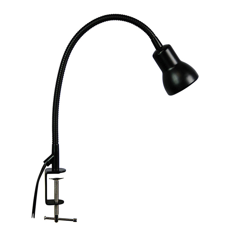 Scope Adjustable Gooseneck Clamp Lamp Black - SL98431BK