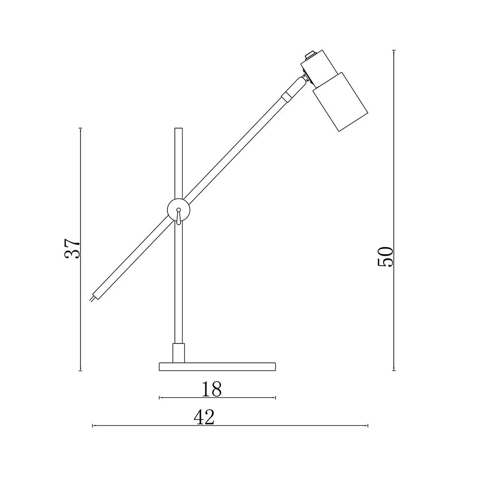Charlie Desk Lamp Satin Brass / Black - SL98533SB