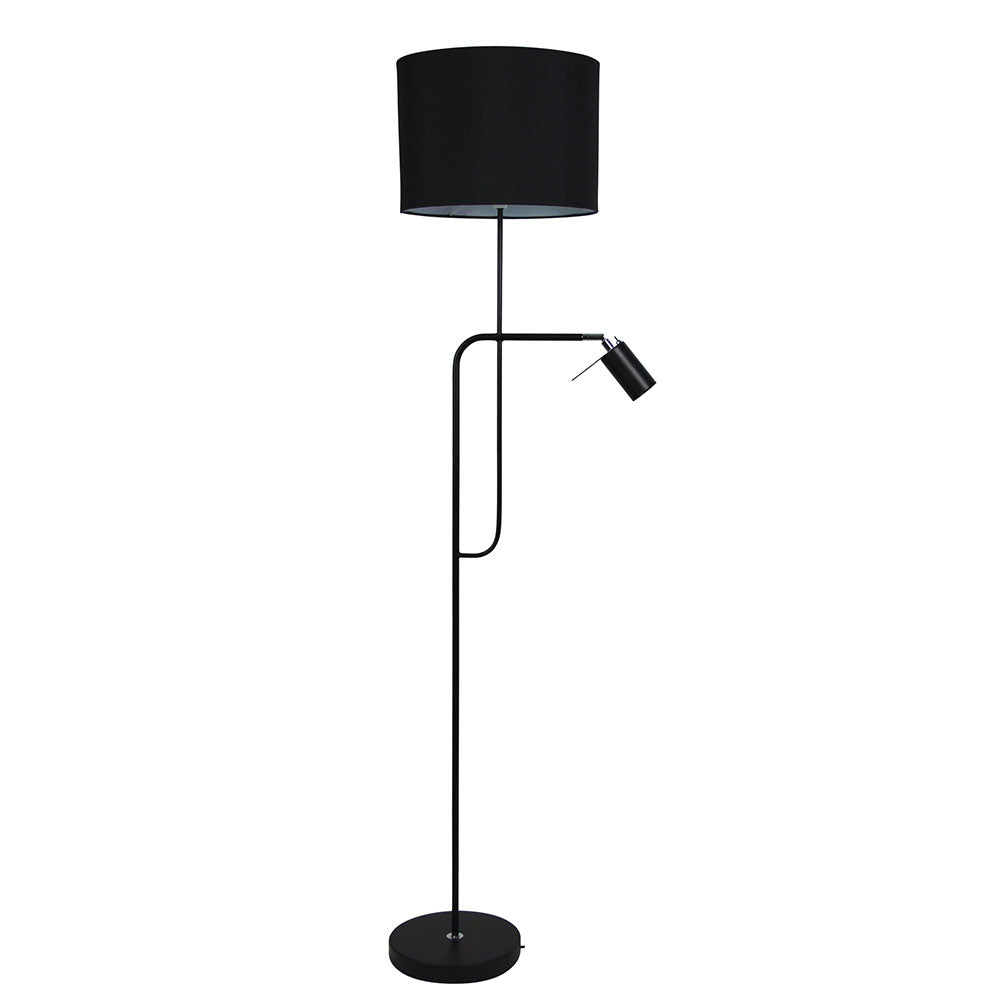 Carmen 2 Light Floor Lamp with Child Black - SL98585BK