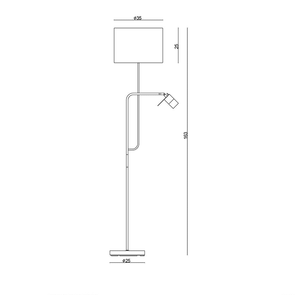 Carmen 2 Light Floor Lamp with Child Black - SL98585BK