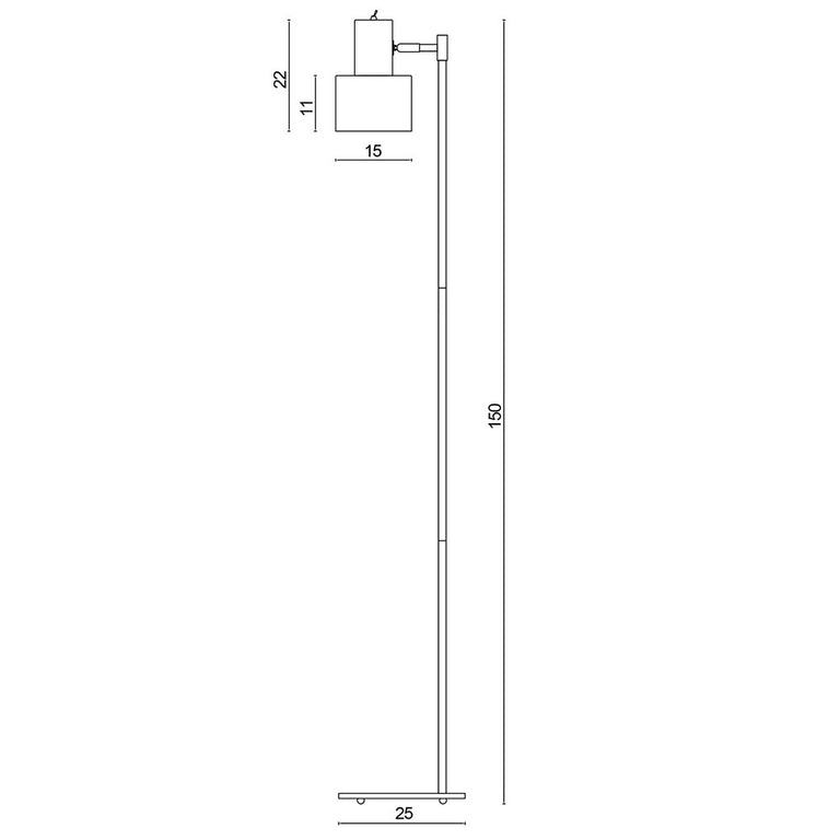 Ari Floor Lamp Brushed Copper - SL98787CO