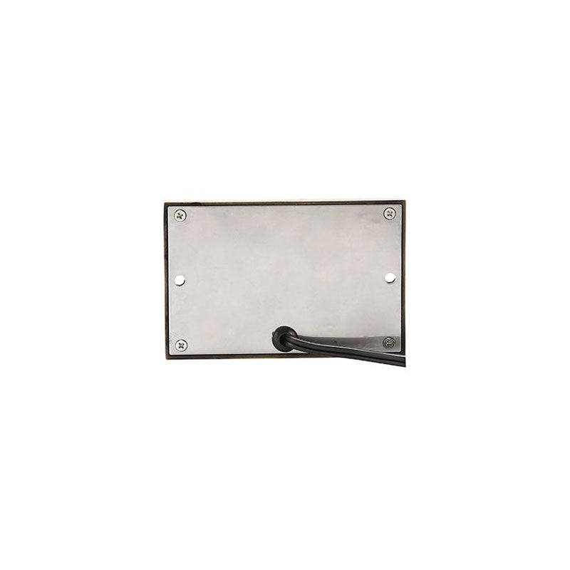 Hidra 12V 2W Rectangle Slotted LED Step Light Black / Warm White - PI-SLC2111BK