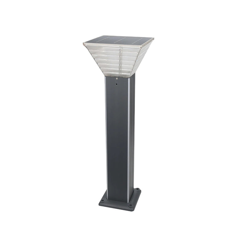 Industrial Solar LED Bollard Grey / Dual Colour - SLDBL0008-GRY/CW