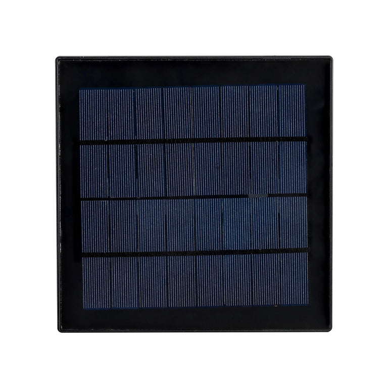Solar Square LED Bollard Black / Cool White - SLDBL0093-S1-2.4W