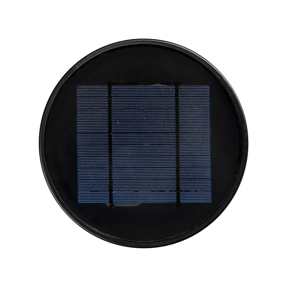 Solar Round LED Bollard Black / Cool White - SLDBL0094-S1-2.4W