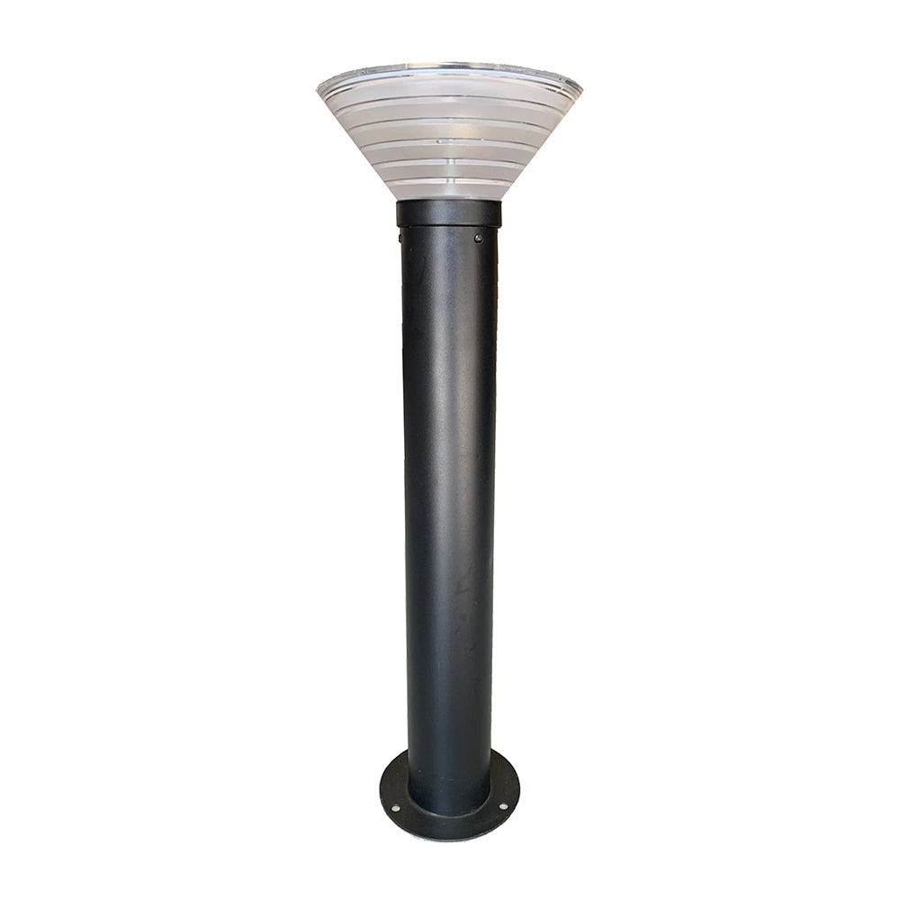 Commercial Solar LED Bollard Black / Dual Colour - SLDBL007/BLK