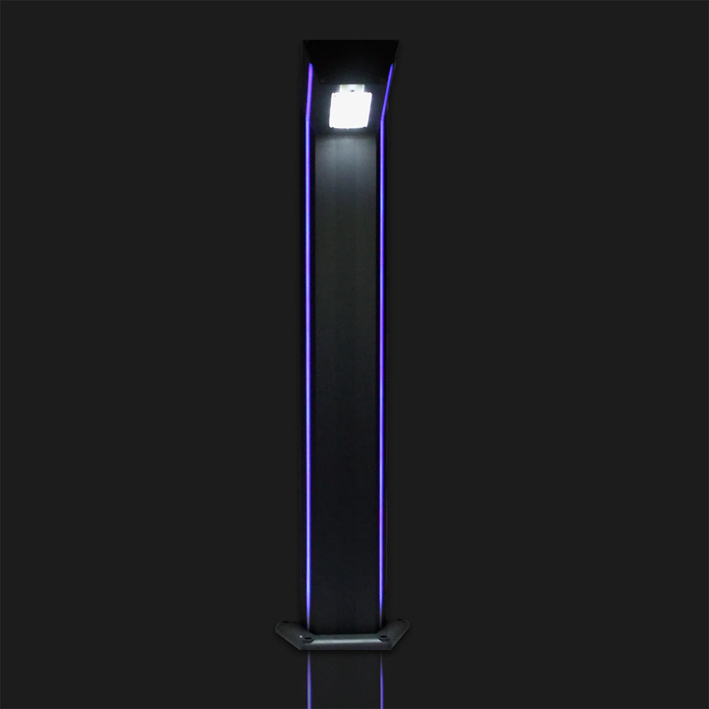 Industrial Solar LED Bollard Grey / Dual Colour - SLDBL0086-GRY/CW