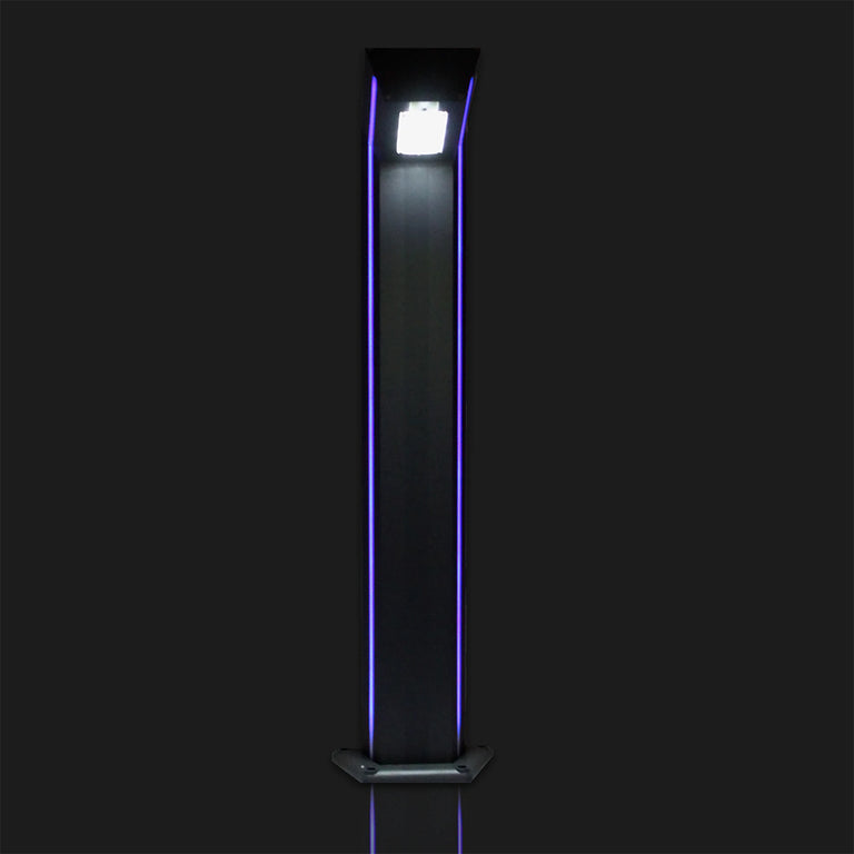 Industrial Solar LED Bollard Grey / Dual Colour - SLDBL0086-GRY/CW