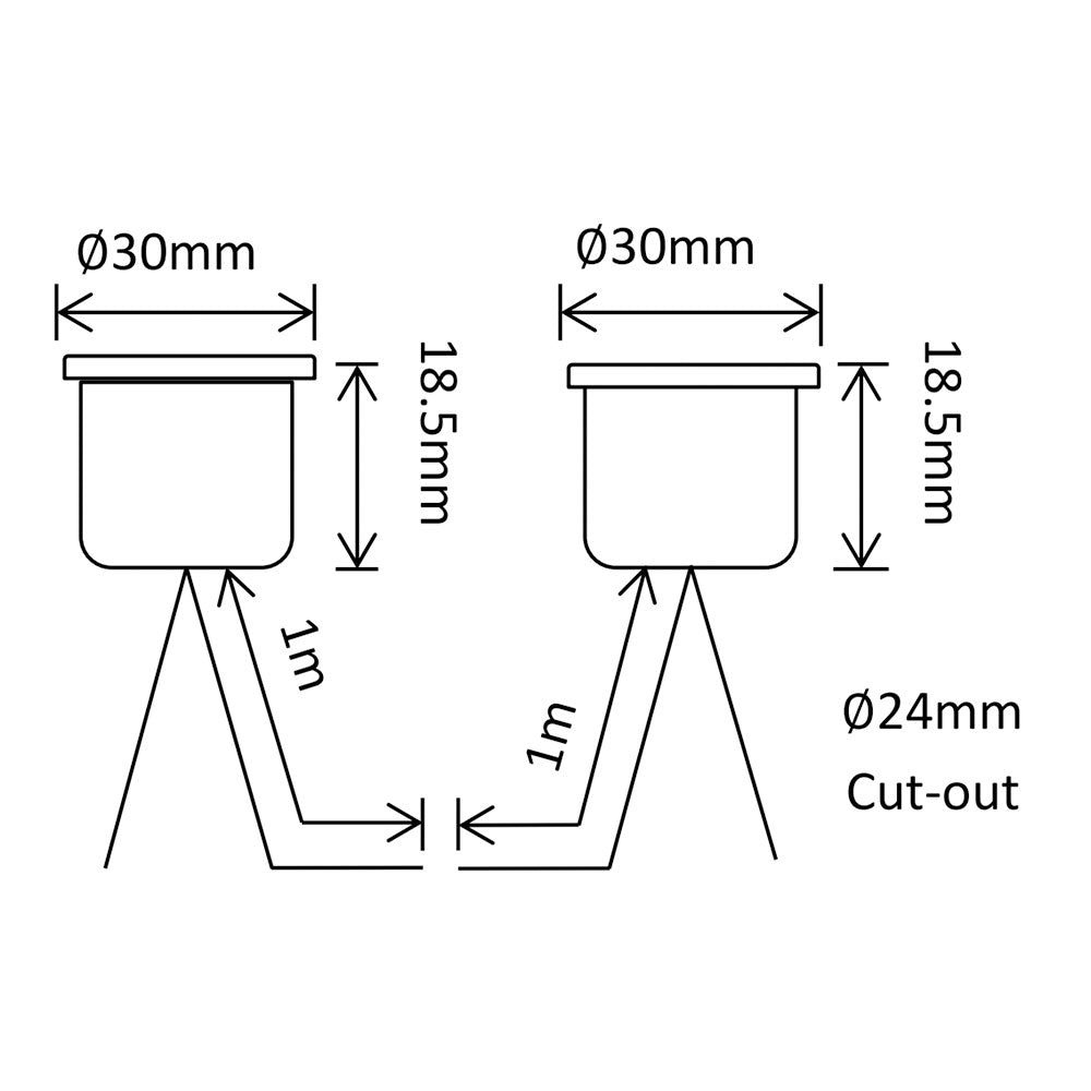 Solar 3W 5 Pack Deck Lighting LED Kit / Warm White - SLDDLK-5