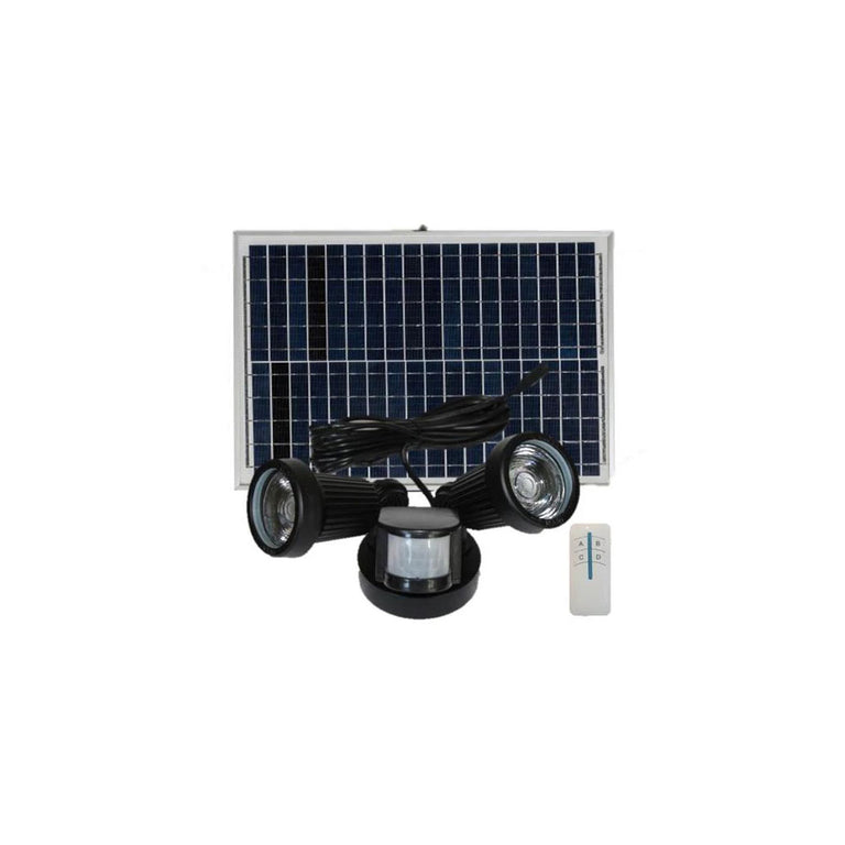 Solar LED Flood Light with Motion Sensor & Remote - SLDFL25W-PIR-CW