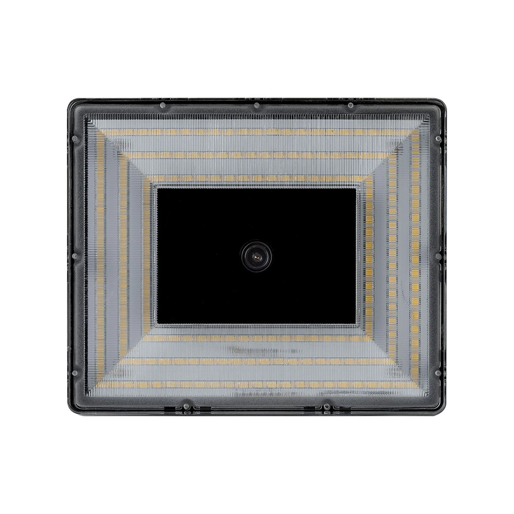 Fred 10W Solar LED Flood Light With Integrated Microwave Sensor & IP Camera Black / Warm White - SLDFreD-BLK