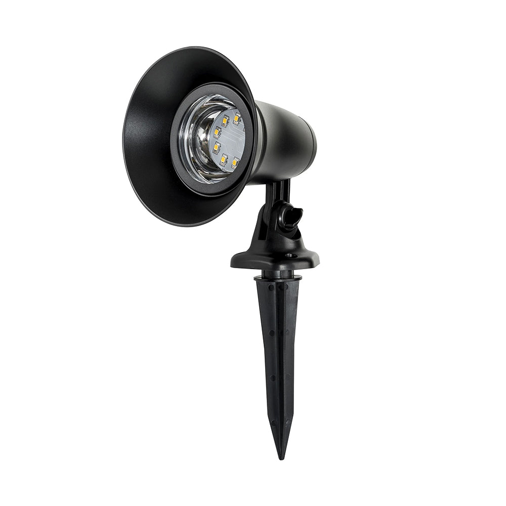 Garden Spot Light with Solar Panel Kit Black / Warm White - SLDGSK0054