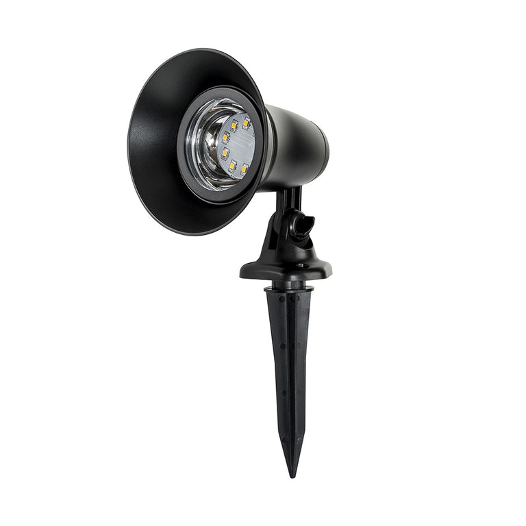Garden Spot Light with Solar Panel Kit Black / Warm White - SLDGSK0054
