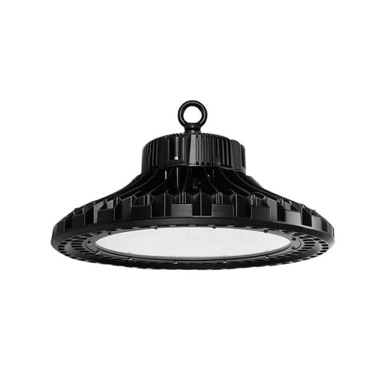 High Bay 100W 24V Solar LED Light Kit With Remote Black / Cool White - SLDHB-100W