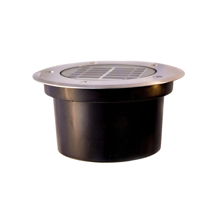 Solar 8W LED Inground Uplighter 316 Stainless Steel / Warm White - SLDIG-8W