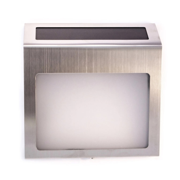 Illuminated Solar LED House Number Stainless Steel / Warm White - SLDIHN1-SS-WW
