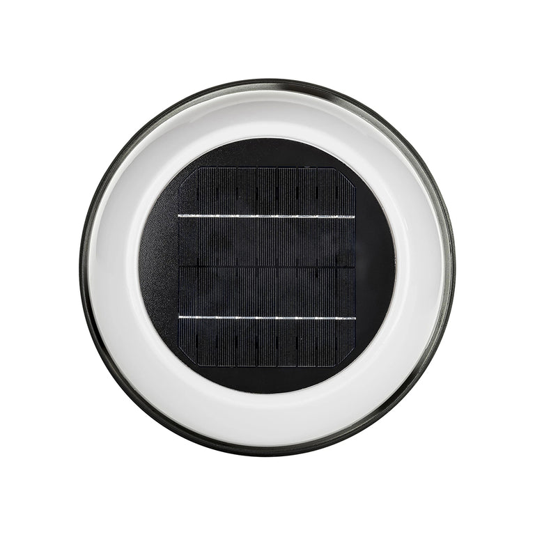 Commercial Solar LED Pillar Light Black / Warm White - SLDPIL1012/BLK