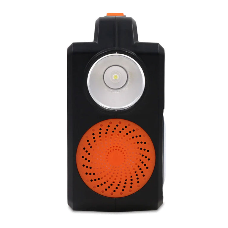 Solar Powered 10W 3 Light Portable LED Lighting System with Radio and Remote - SLDPLSFM-10W/LED